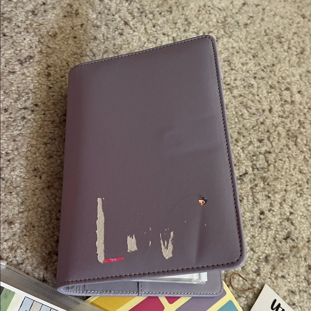 Lilac Budget Binder Kit with Clear Cash Envelope Set